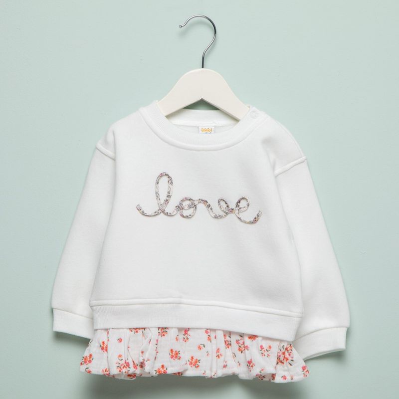 YAMP - Saco Bebé niña  Bordado  Algodón Yamp