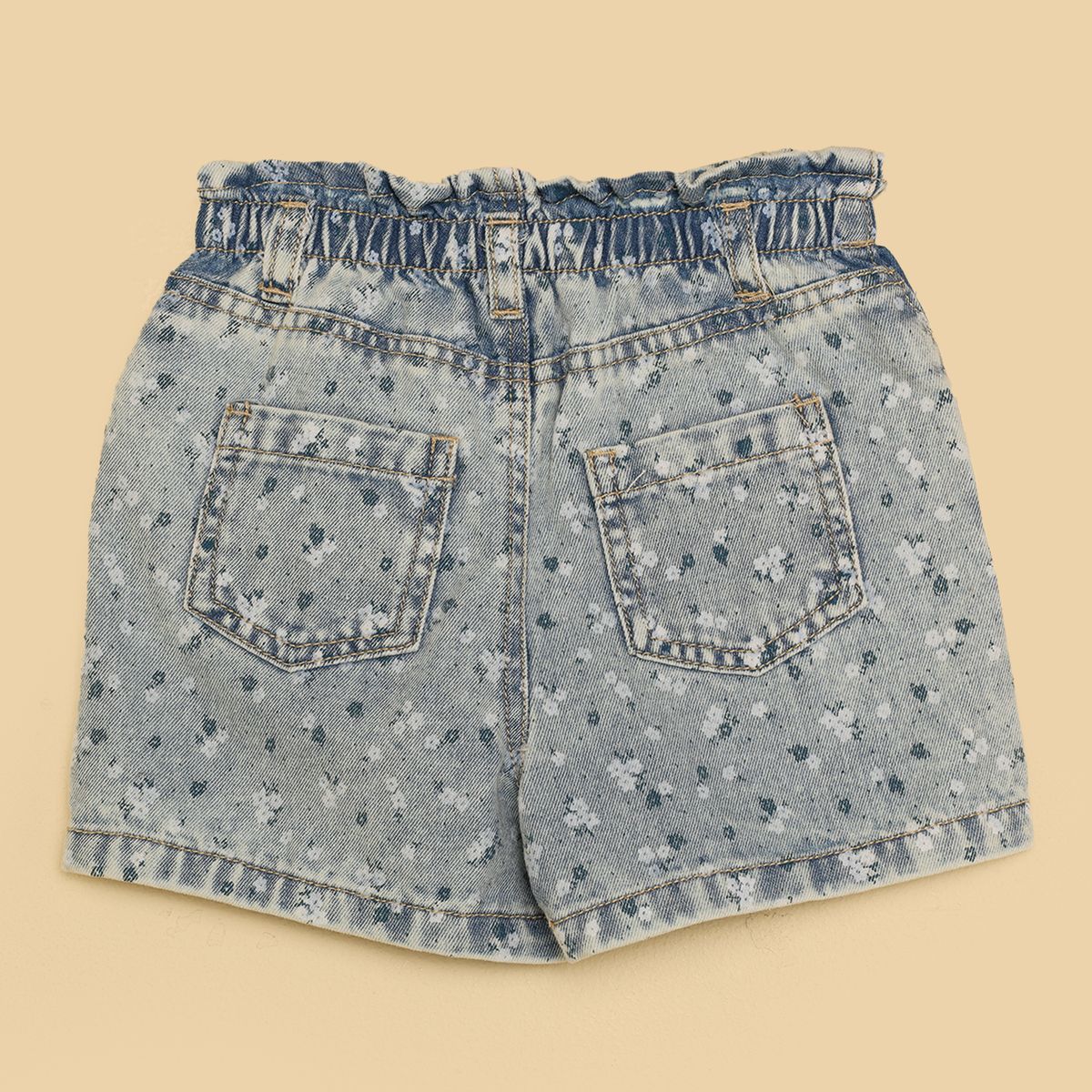 YAMP - Shorts Bebé niña Cintura elásticada  Algodón Yamp