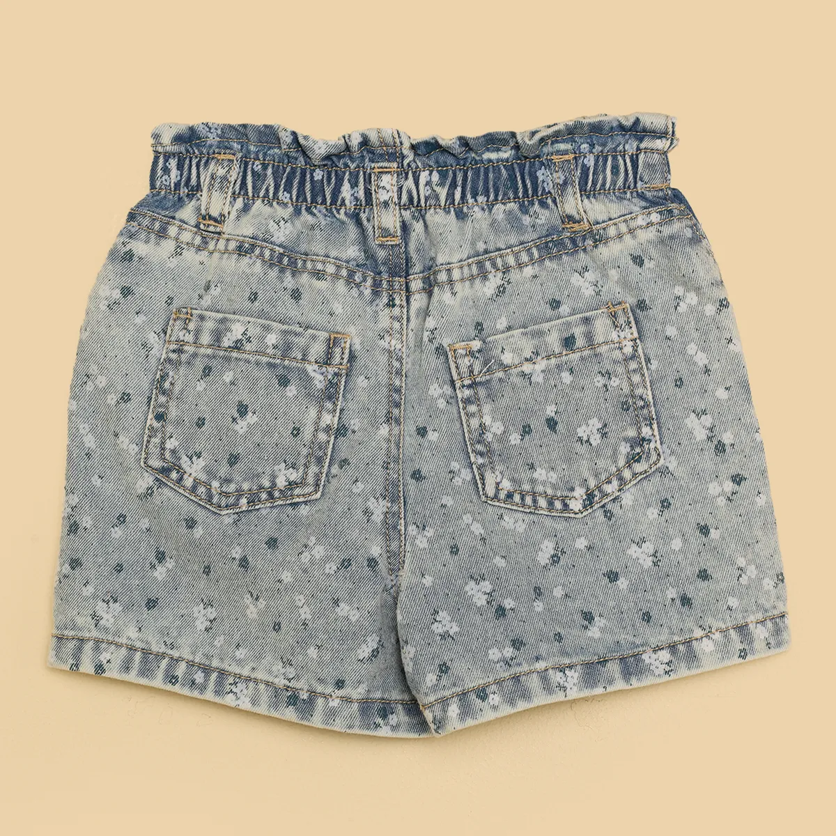 YAMP - Shorts Bebé niña Cintura elásticada  Algodón Yamp