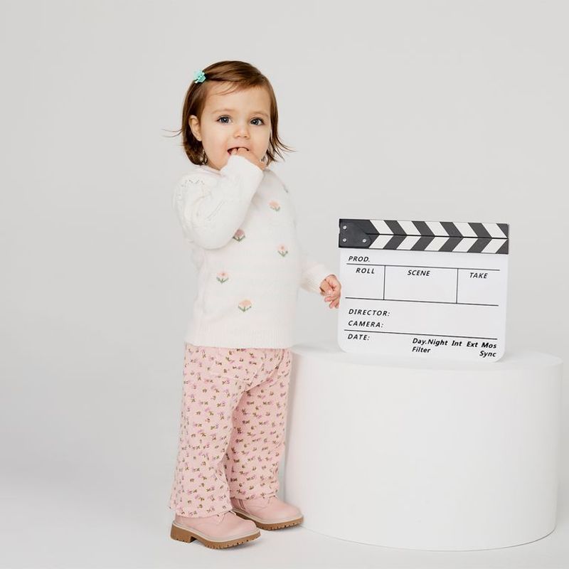 YAMP - Pantalón Bebé niña  Cintura elásticada   Algodón Yamp