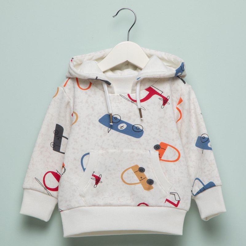 YAMP - Saco Bebé niño con Estampado Con capucha Algodón Yamp