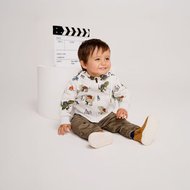 YAMP - Saco Bebé niño con Estampado Con capucha Algodón Yamp