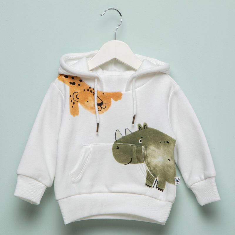 YAMP - Saco Bebé niño con Estampado Con capucha Algodón Yamp