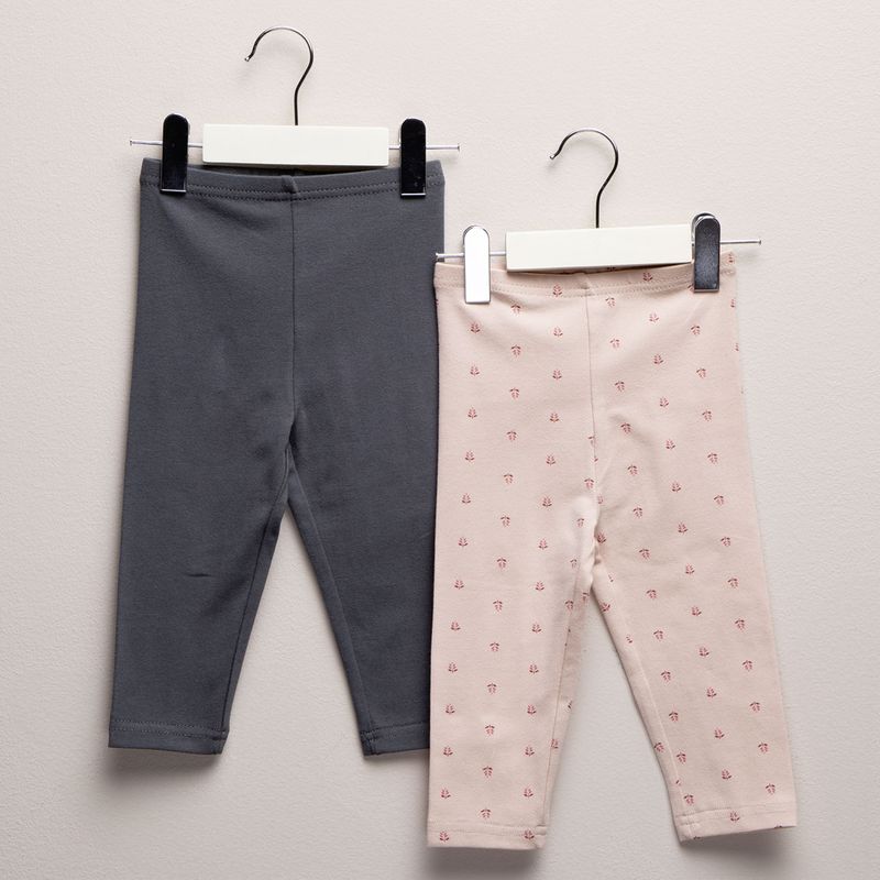 YAMP - Leggings Bebé niña Pack de 2 unidades con Cintura elásticada  Algodón Yamp