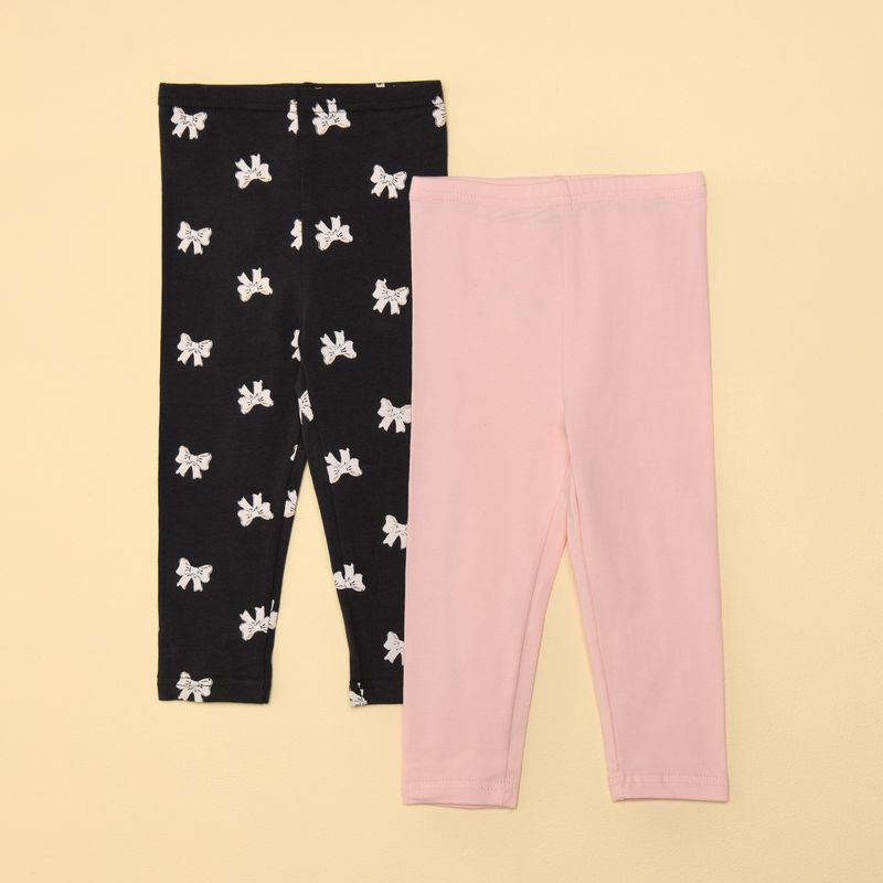 YAMP - Leggings Bebé niña Pack de 2 unidades con Cintura elásticada  Algodón Yamp