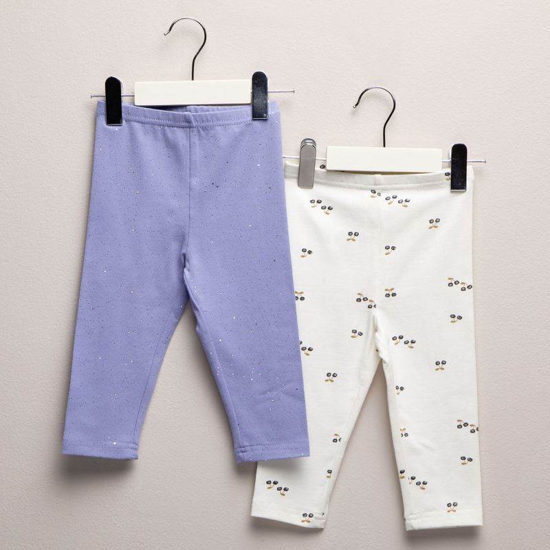 YAMP - Leggings Bebé niña Pack de 2 unidades con Cintura elásticada  Algodón Yamp
