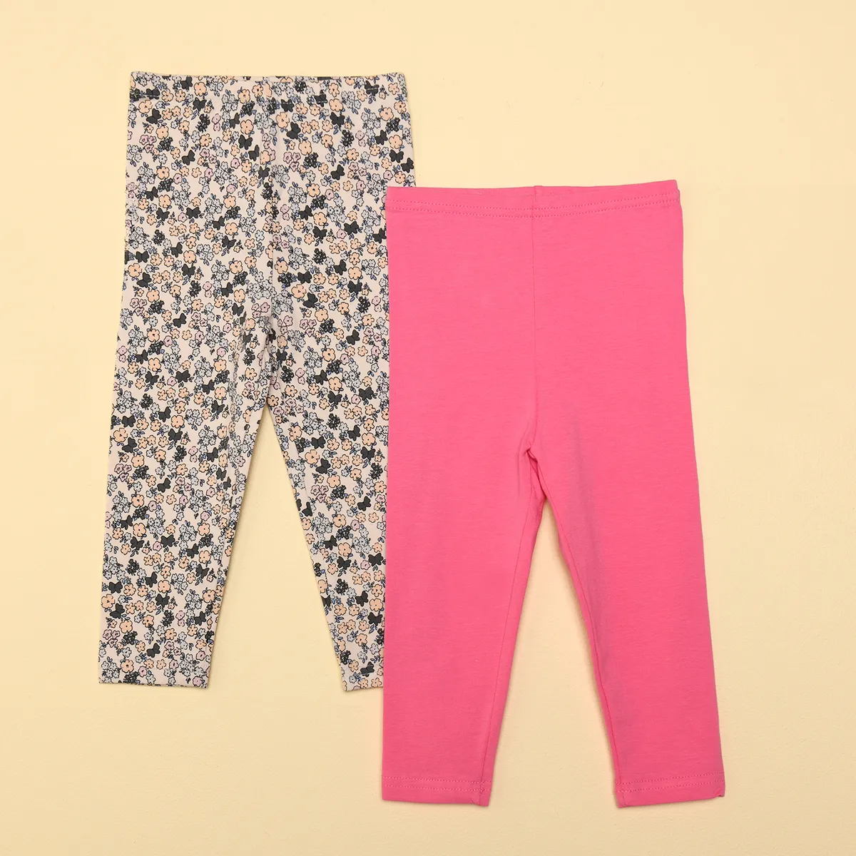 YAMP - Leggings Bebé niña Pack de 2 unidades con Cintura elásticada  Algodón Yamp