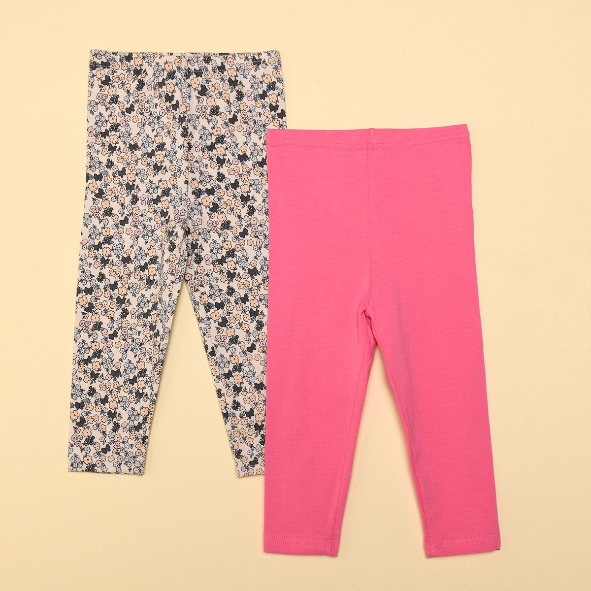 YAMP - Leggings Bebé niña Pack de 2 unidades con Cintura elásticada  Algodón Yamp