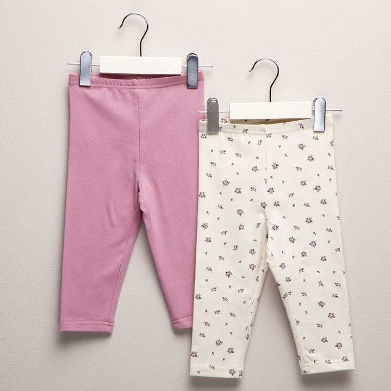 YAMP - Leggings Bebé niña Pack de 2 unidades con Cintura elásticada  Algodón Yamp