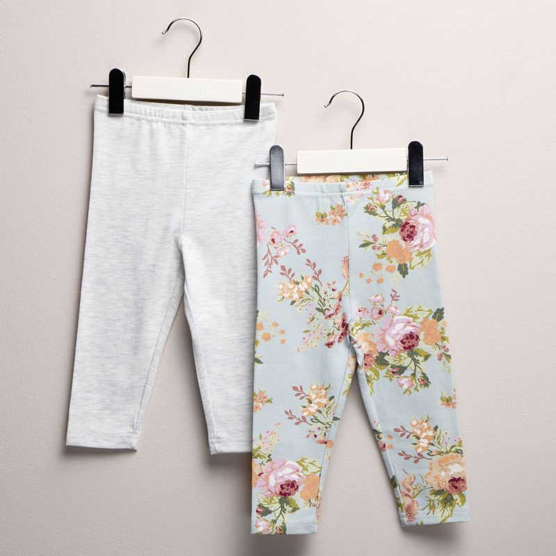 YAMP - Leggings Bebé niña Pack de 2 unidades con Cintura elásticada  Algodón Yamp
