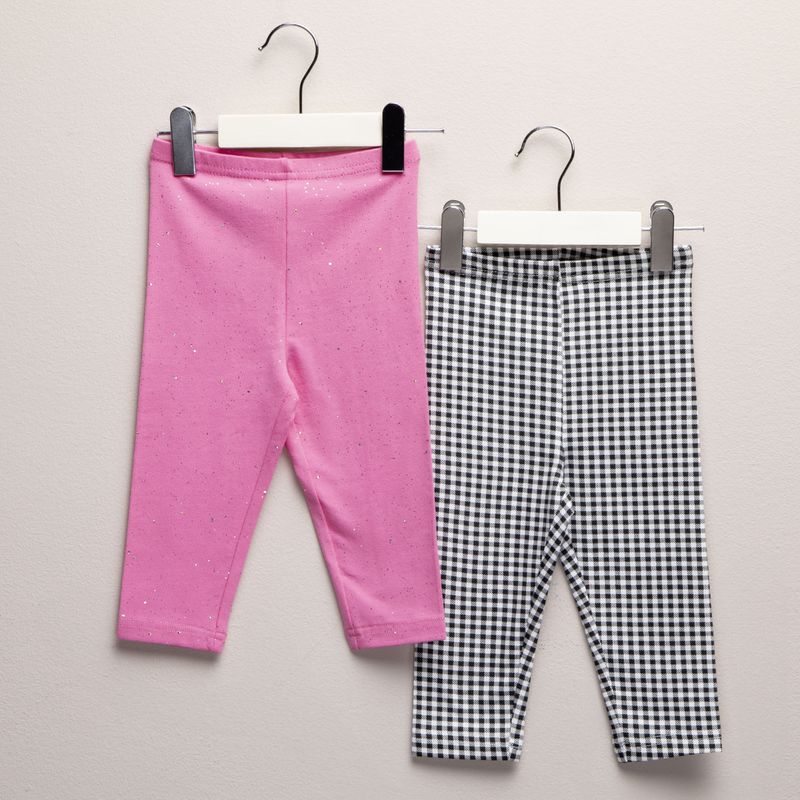YAMP - Leggings Bebé niña Pack de 2 unidades con Cintura elásticada  Algodón Yamp