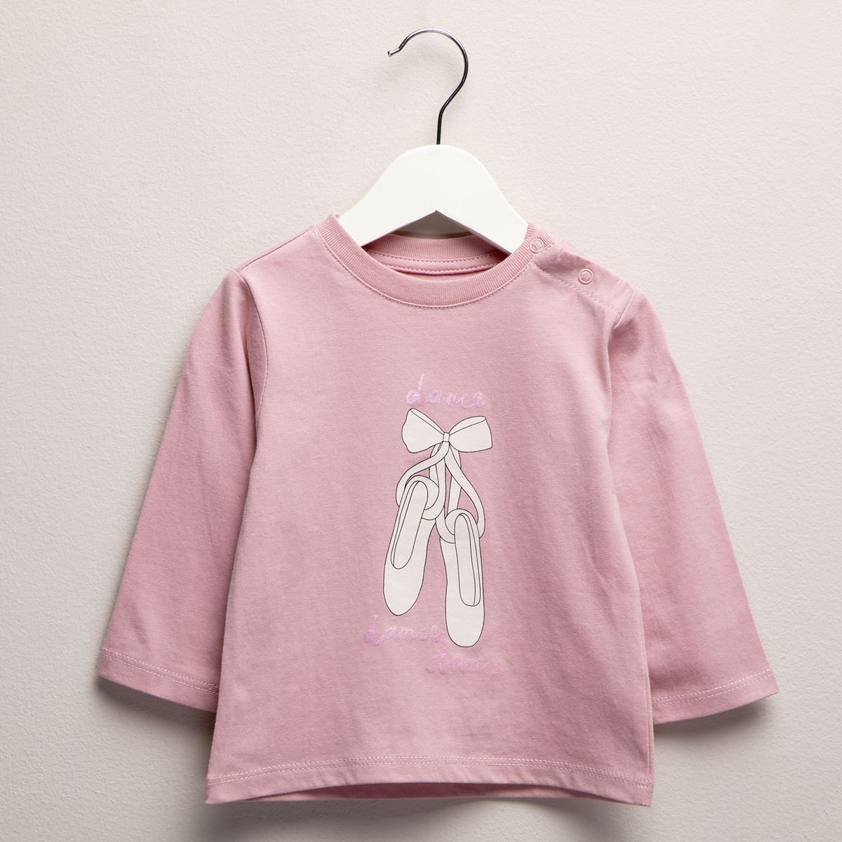 YAMP - Camiseta manga larga Bebé niña con Estampado de Algodón Yamp