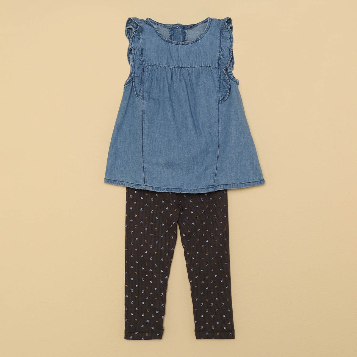 YAMP - Set Blusa + Leggings para Bebé niña en Algodón Yamp