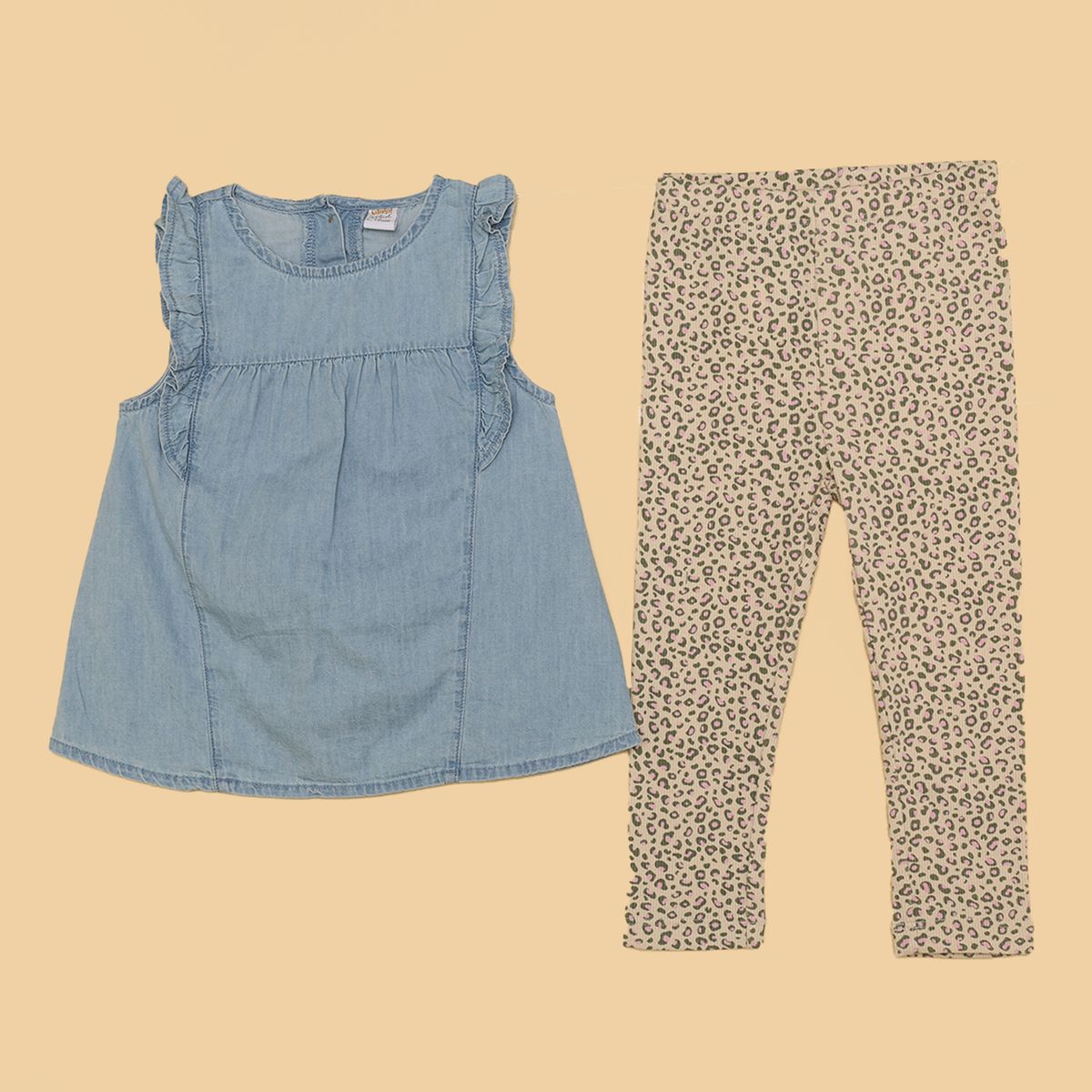 YAMP - Set Blusa + Leggings para Bebé niña en Algodón Yamp