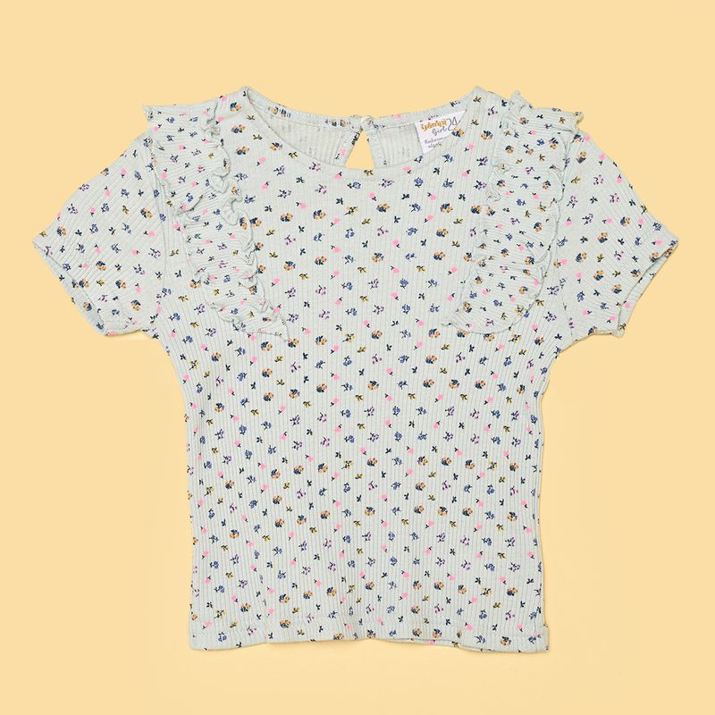 YAMP - Camiseta Bebé niña Manga corta Algodón Yamp