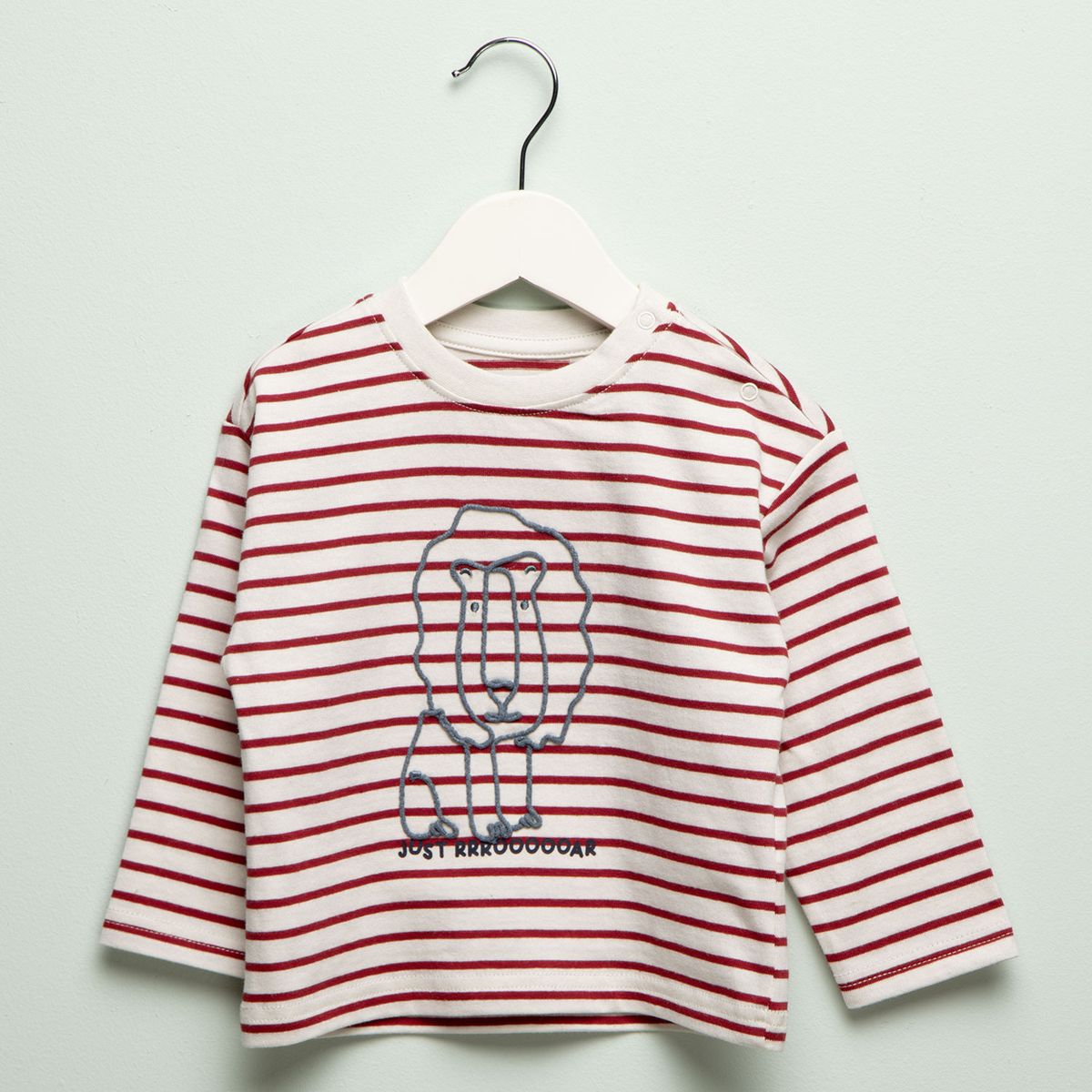 YAMP - Camiseta Bebé niño  de Rayas   Manga larga Algodón Yamp