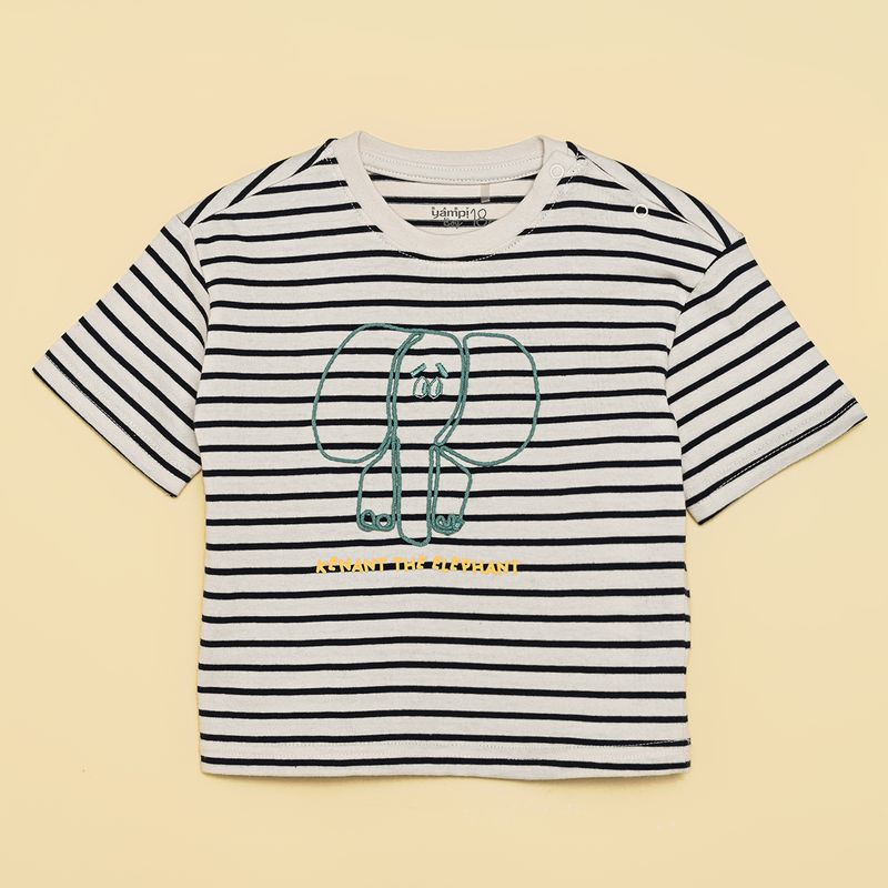 YAMP - Camiseta Bebé niño Manga corta Algodón Yamp