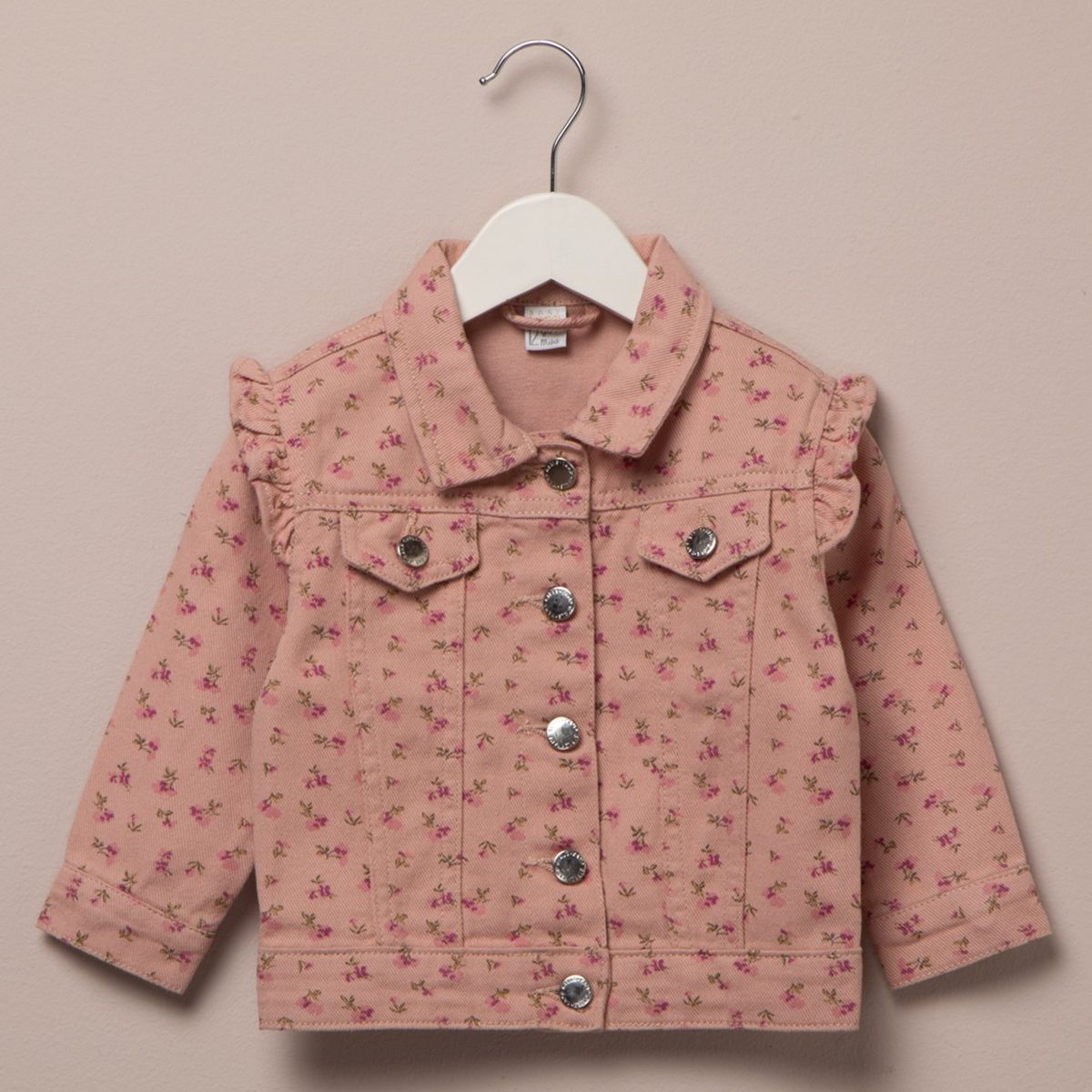 YAMP - Chaqueta para Bebé niña con Flores de Algodón Yamp