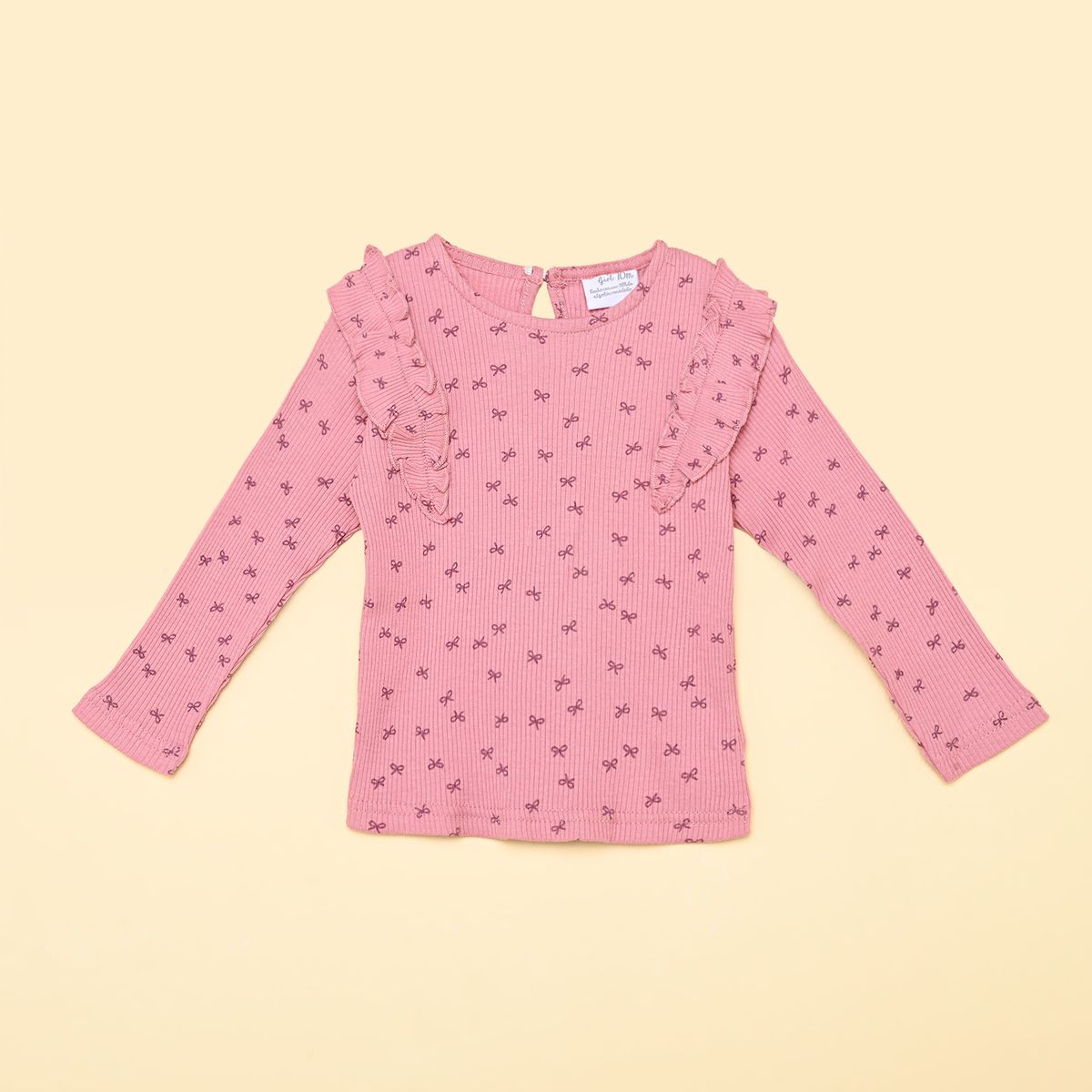 YAMP - Camiseta para Bebé niña Manga larga de Algodón Yamp