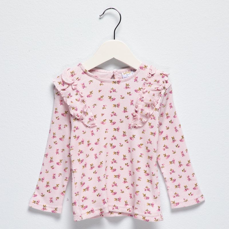 YAMP - Camisetas Bebé niña Pack de 2 unidades Manga larga Algodón Yamp