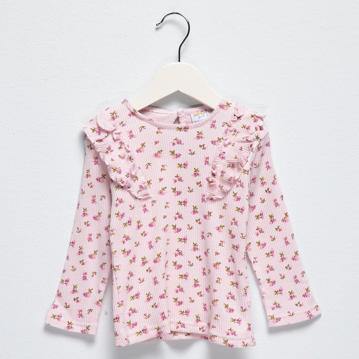 YAMP - Camiseta para Bebé niña Manga larga de Algodón Yamp