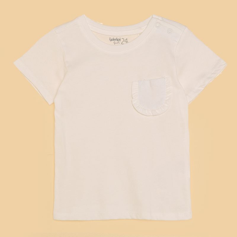 YAMP - Camiseta Bebé niña Manga corta Algodón Yamp