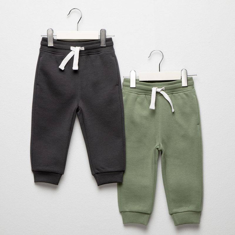 YAMP - Jogger Bebé niño Pack de 2 unidades con Cintura elásticada  Algodón Yamp