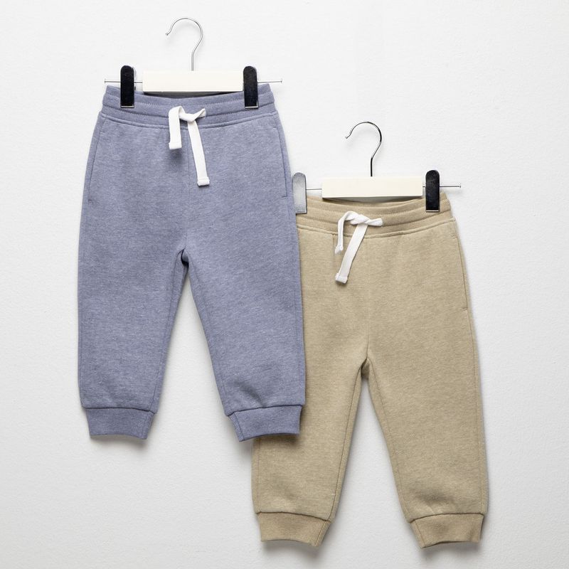 YAMP - Jogger Bebé niño Pack de 2 unidades con Cintura elásticada  Algodón Yamp