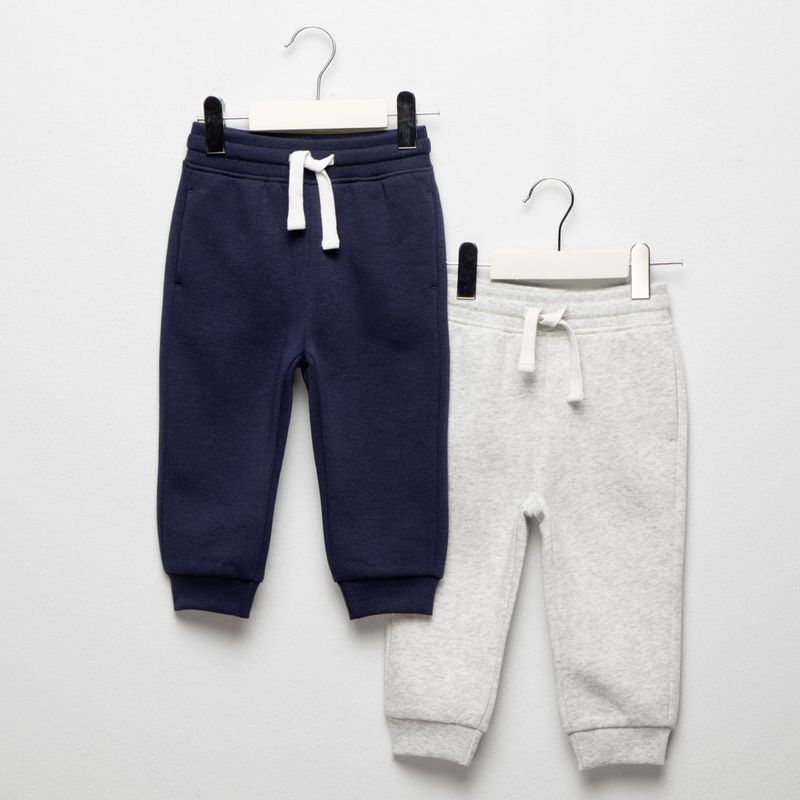 YAMP - Jogger Bebé niño Pack de 2 unidades con Cintura elásticada  Algodón Yamp