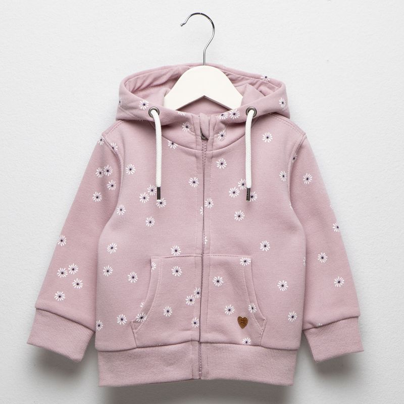 YAMP - Saco Bebé niña con Estampado Con capucha Algodón Yamp