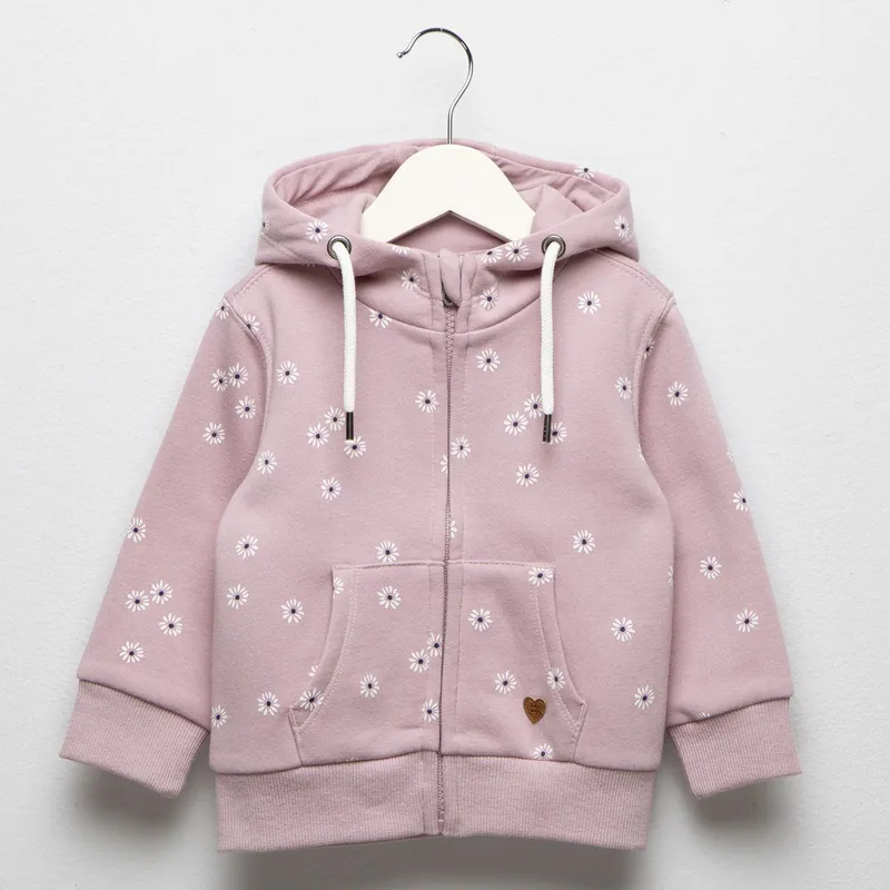 YAMP - Saco Bebé niña con Estampado Con capucha Algodón Yamp