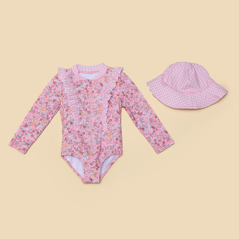 YAMP - Vestido de baño Bebé niña Con accesorio Yamp