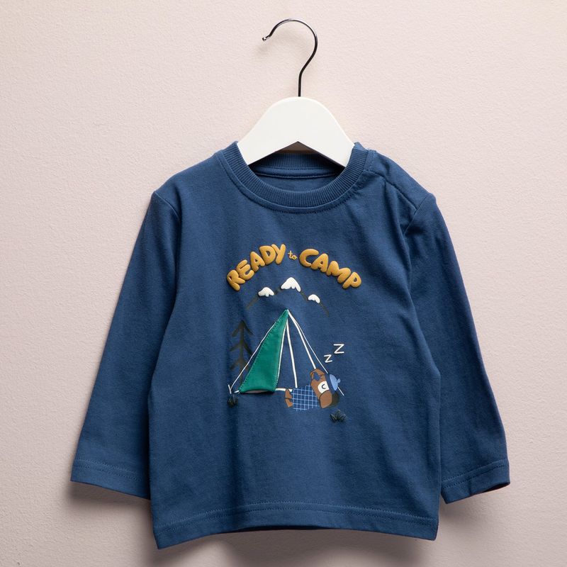 YAMP - Camiseta Bebé niño Manga larga Algodón Yamp