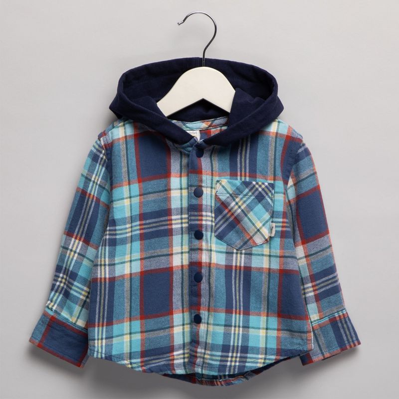 YAMP - Camisa Bebé niño Con capucha  Manga larga Algodón Yamp