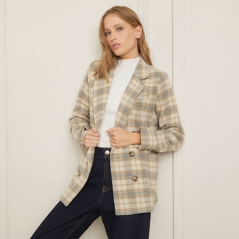 BASEMENT - Blazer Mujer de Cuadros Basement