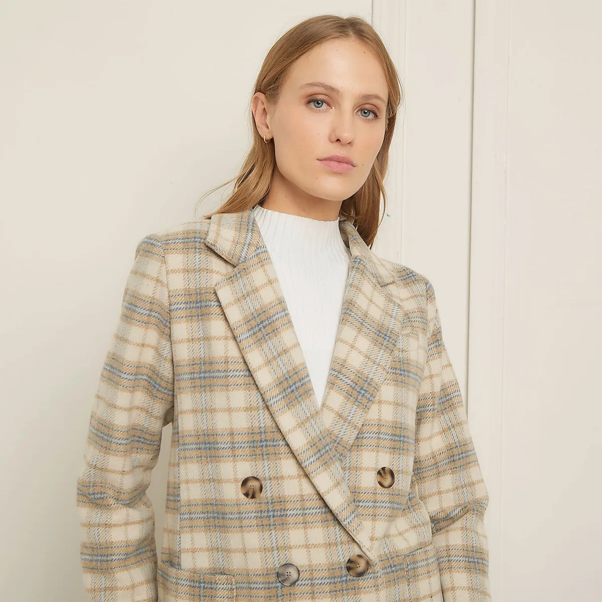 BASEMENT - Blazer Mujer de Cuadros Basement