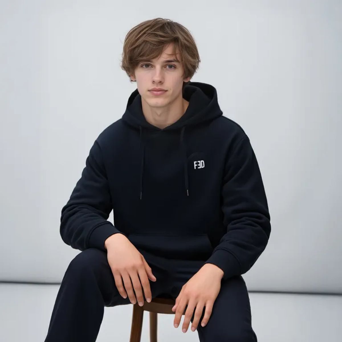 FEDERATION - Saco Niño con Logo Con capucha Algodón Federation