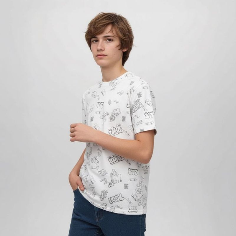 FEDERATION - Camiseta Niño con Estampado Manga corta Algodón Federation