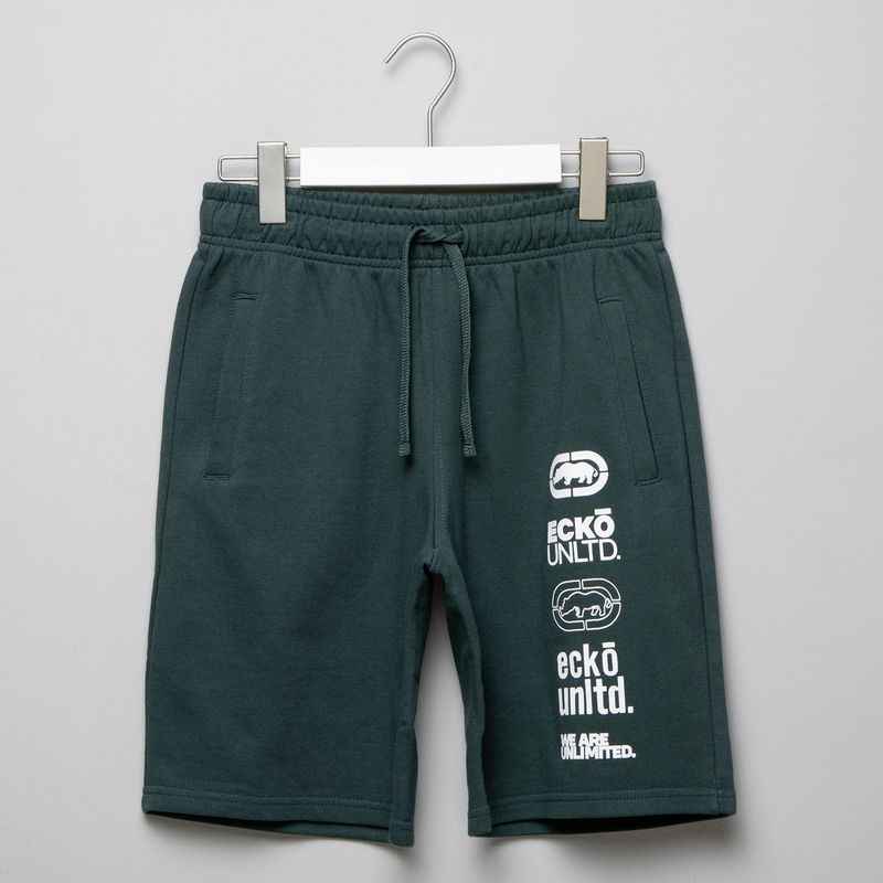 ECKO - Bermuda Niño Big logo Cintura elásticada Algodón Ecko