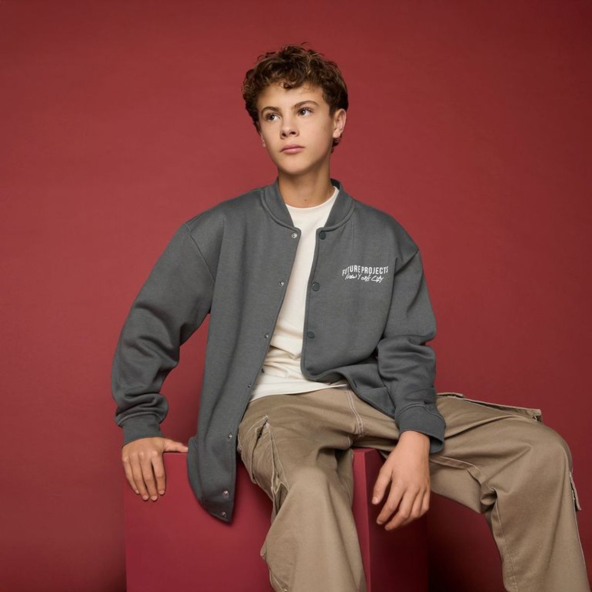 FEDERATION - Saco para Niño con Logo de Algodón Federation