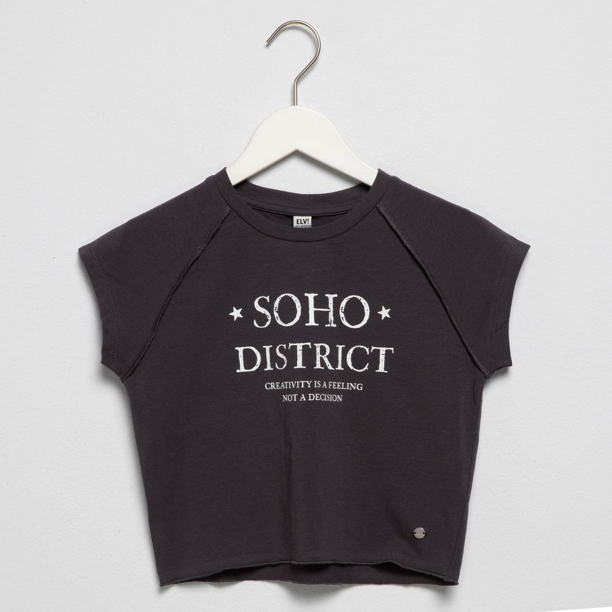 ELV - Camiseta Niña  con Estampado Manga corta ELV