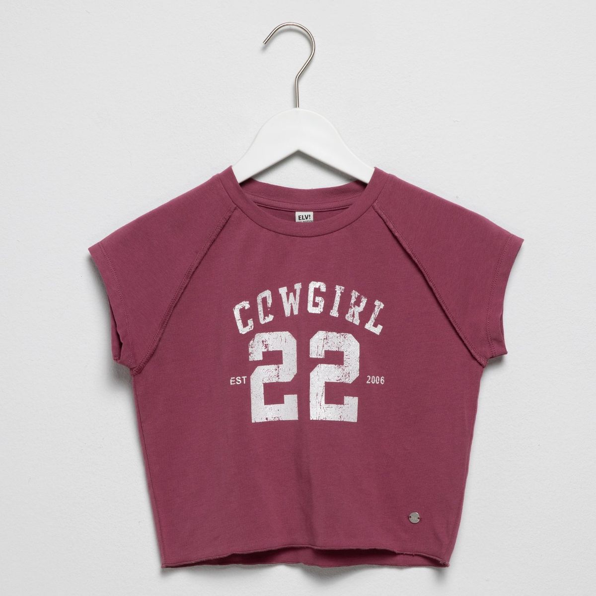 ELV - Camiseta Niña  con Estampado Manga corta ELV