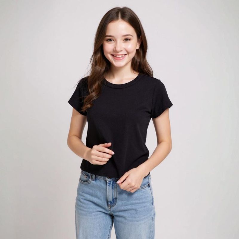 ELV - Camiseta Niña   Manga corta Algodón ELV