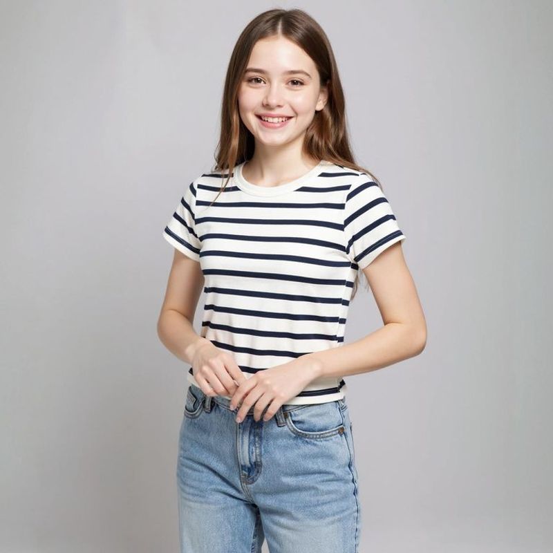 ELV - Camiseta Niña   Manga corta Algodón ELV
