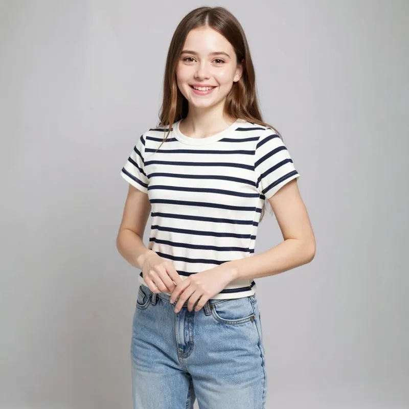 ELV - Camiseta Niña   Manga corta Algodón ELV