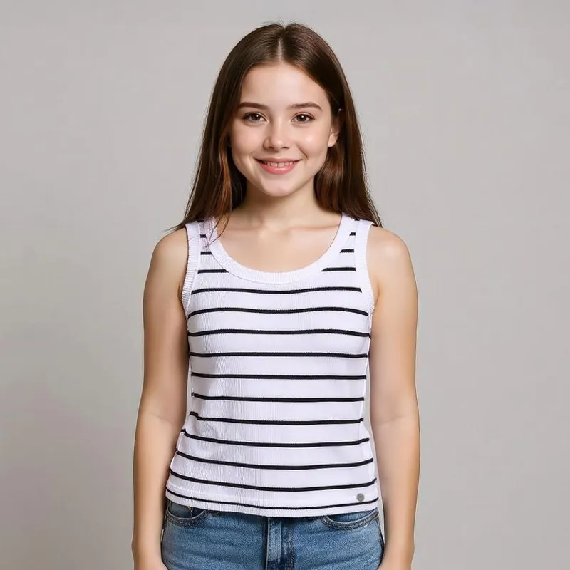 ELV - Top para Niña Acanalada Elv