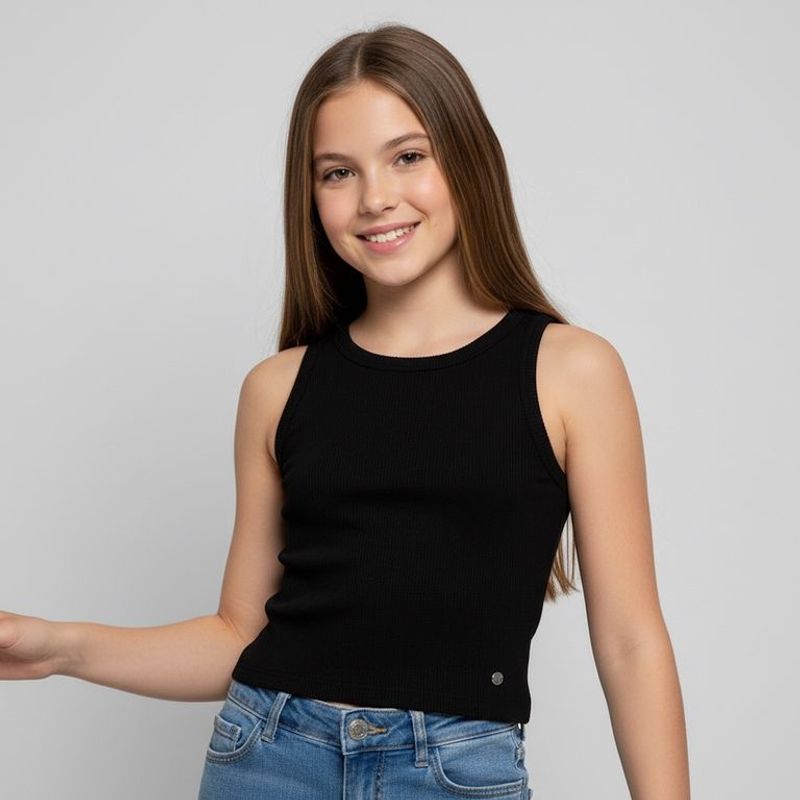 ELV - Top para Niña Acanalada Elv