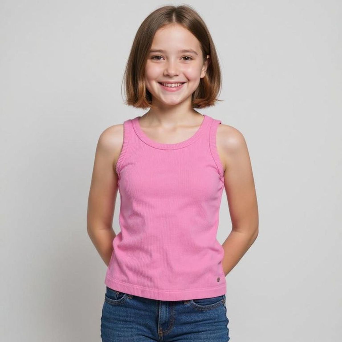 ELV - Top para Niña Acanalada Elv