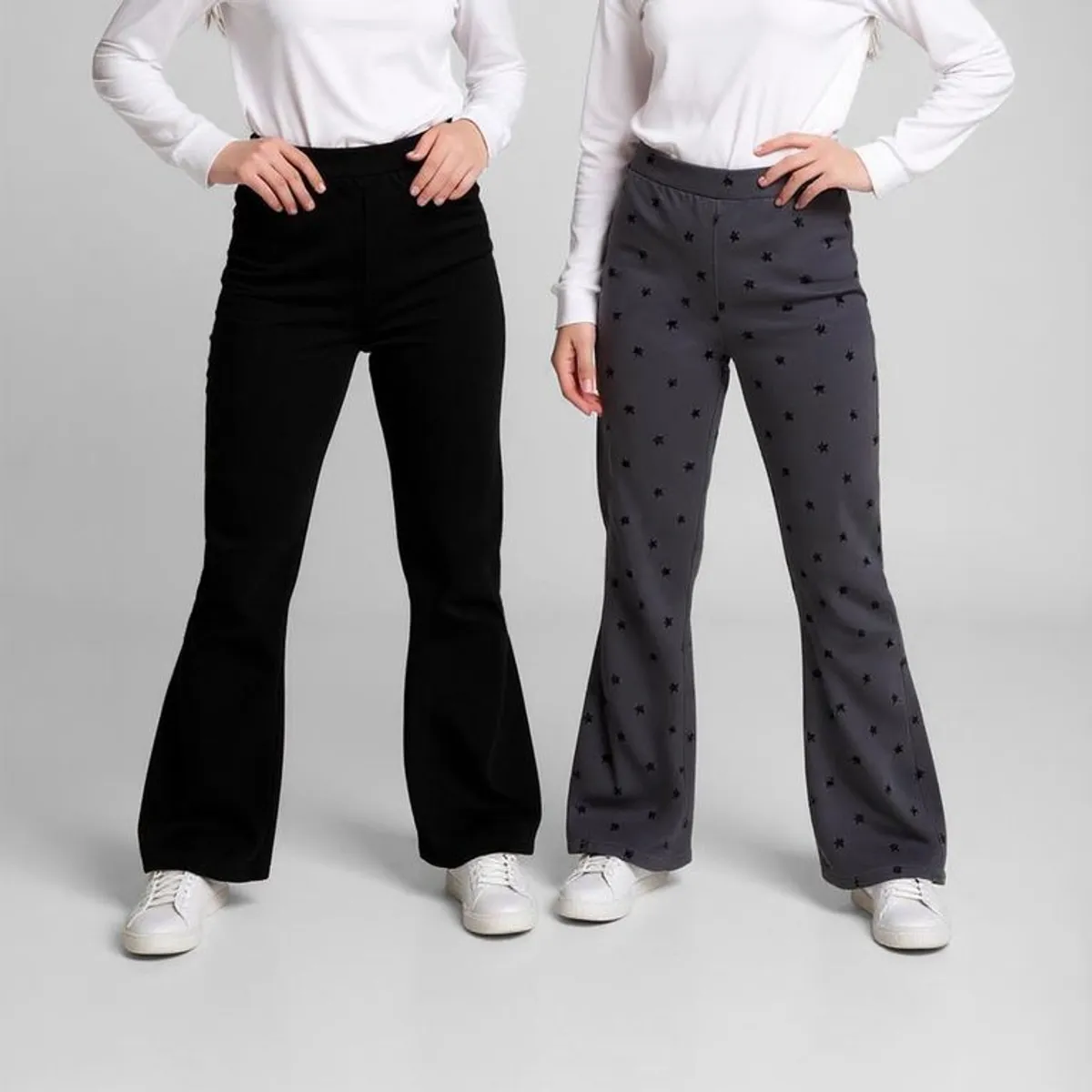 ELV - Leggings Niña Pack de 2 unidades Cintura elásticada Algodón ELV