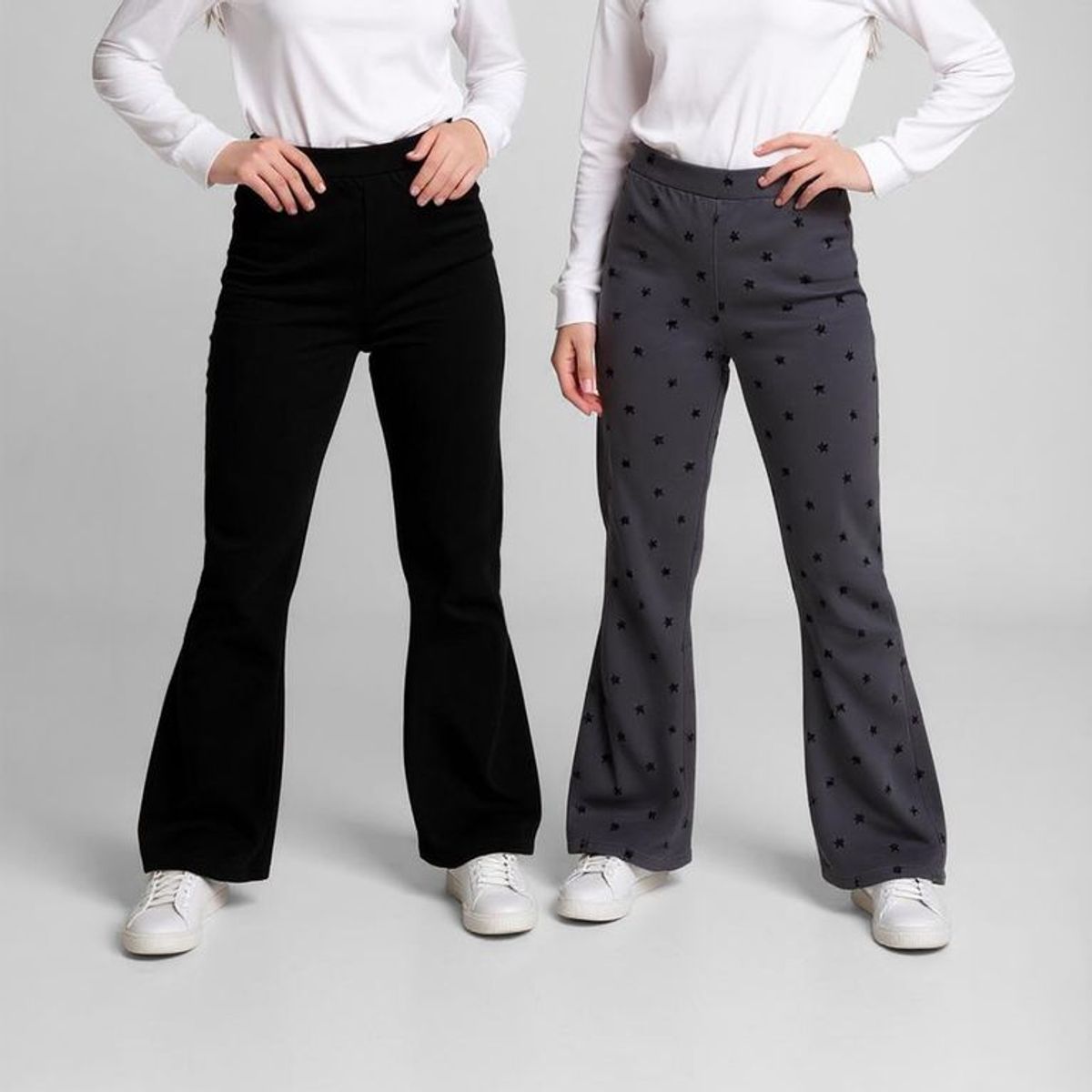 ELV - Leggings Niña Pack de 2 unidades Cintura elásticada Algodón ELV